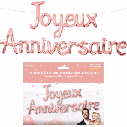 Ballon guirlande joyeux anniversaire