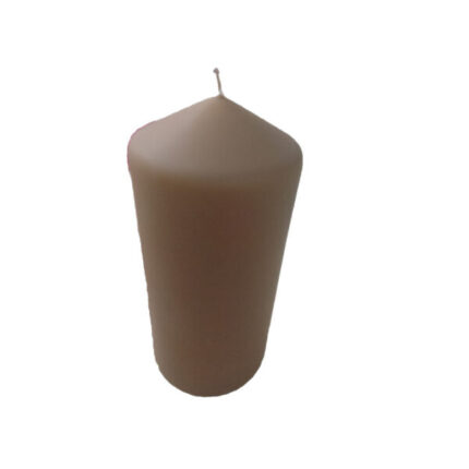 Bougie cylindrique marron