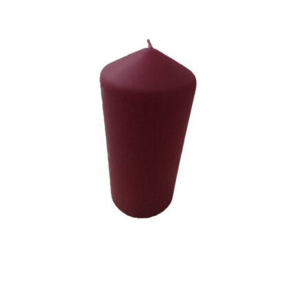 Bougie cylindrique bordeaux
