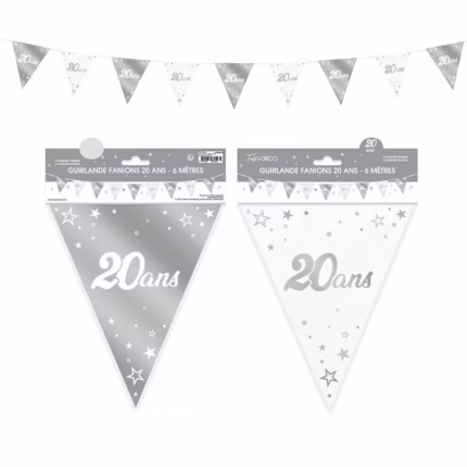 Guirlandes "20 ans" 6m