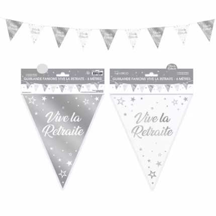 Guirlandes  "vive la retraite" 6m