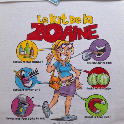 T-Shirt humoristique "Le kit de la 20aine" f