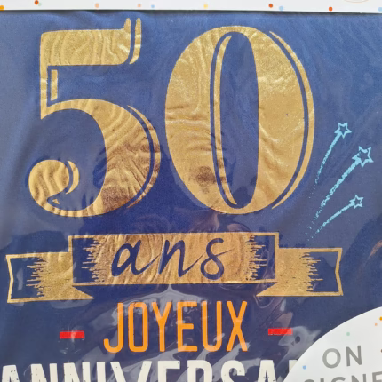 T-Shirt à dédicacer "50 ans"  m