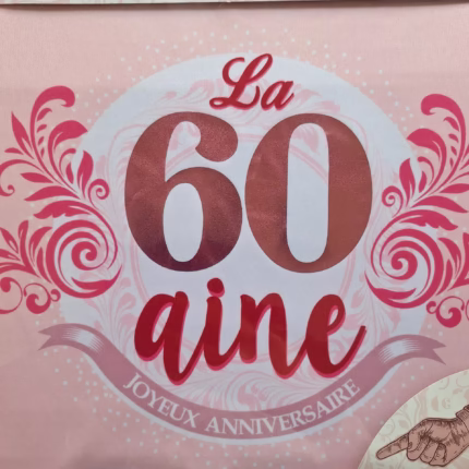 T-Shirt à dédicacer "La 60aine" f