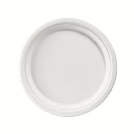 Assiette en canne à sucre Ø26cm Blanc