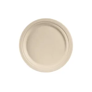 Assiette en canne à sucre Ø26cm Brun