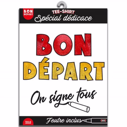 T-Shirt dédicace "Bon départ"